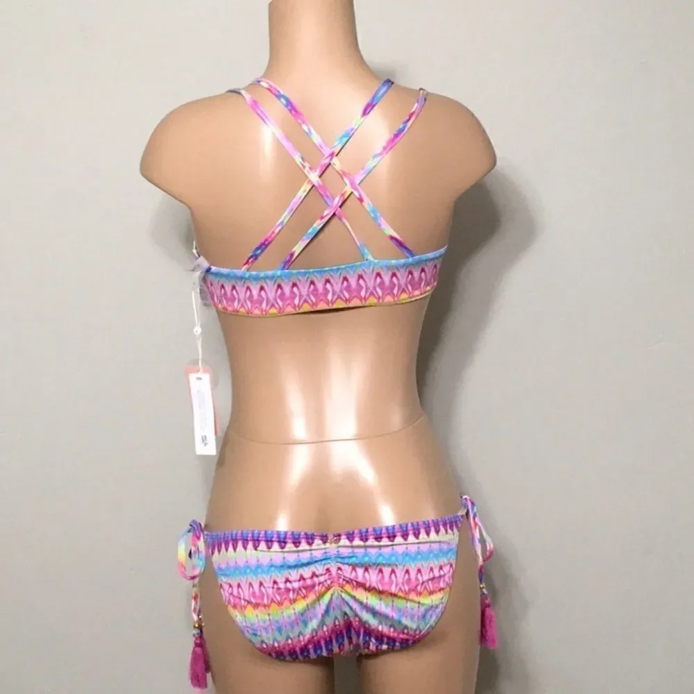 PILYQ Modeea bikini with reversible top. S-top/M-bottom. NWT